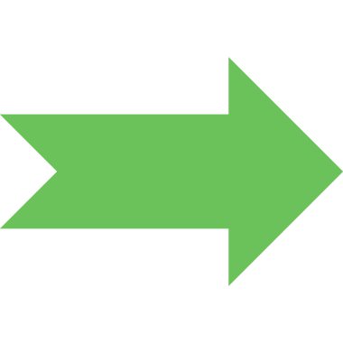 Basit düz ok simgesinin vektör illüstrasyonu