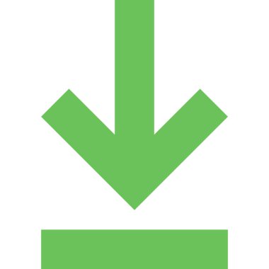 Basit düz ok simgesinin vektör illüstrasyonu