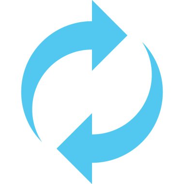 Basit düz ok simgesinin vektör illüstrasyonu