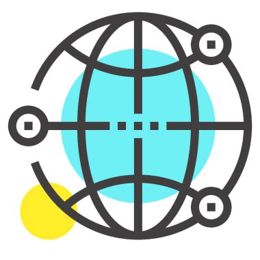 Modern spot çizgisi vektör illüstrasyon ikonu tasarımı konsepti. Mobil ve web grafikleri için simge. Düz çizgi sembolü, logo yaratıcı konsept. Basit ve temiz düz çizgi piktogramı