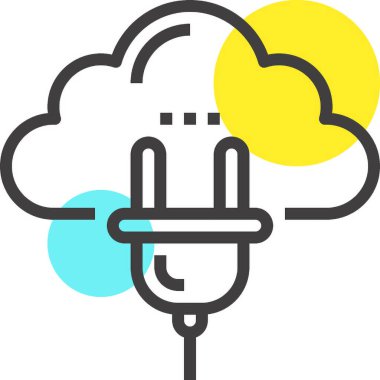 Modern spot çizgisi vektör illüstrasyon ikonu tasarımı konsepti. Mobil ve web grafikleri için simge. Düz çizgi sembolü, logo yaratıcı konsept. Basit ve temiz düz çizgi piktogramı