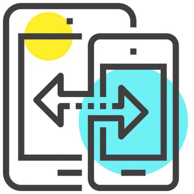 Modern spot çizgisi vektör illüstrasyon ikonu tasarımı konsepti. Mobil ve web grafikleri için simge. Düz çizgi sembolü, logo yaratıcı konsept. Basit ve temiz düz çizgi piktogramı