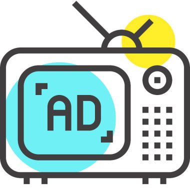 Modern spot çizgisi vektör illüstrasyon ikonu tasarımı konsepti. Mobil ve web grafikleri için simge. Düz çizgi sembolü, logo yaratıcı konsept. Basit ve temiz düz çizgi piktogramı