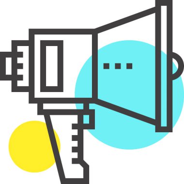 Modern spot çizgisi vektör illüstrasyon ikonu tasarımı konsepti. Mobil ve web grafikleri için simge. Düz çizgi sembolü, logo yaratıcı konsept. Basit ve temiz düz çizgi piktogramı