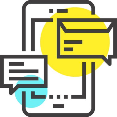 Modern spot çizgisi vektör illüstrasyon ikonu tasarımı konsepti. Mobil ve web grafikleri için simge. Düz çizgi sembolü, logo yaratıcı konsept. Basit ve temiz düz çizgi piktogramı