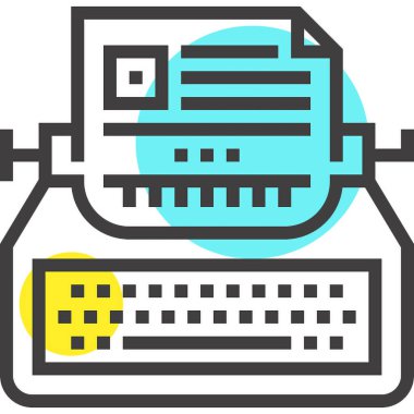 Modern spot çizgisi vektör illüstrasyon ikonu tasarımı konsepti. Mobil ve web grafikleri için simge. Düz çizgi sembolü, logo yaratıcı konsept. Basit ve temiz düz çizgi piktogramı