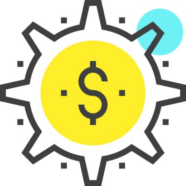 Modern spot çizgisi vektör illüstrasyon ikonu tasarımı konsepti. Mobil ve web grafikleri için simge. Düz çizgi sembolü, logo yaratıcı konsept. Basit ve temiz düz çizgi piktogramı