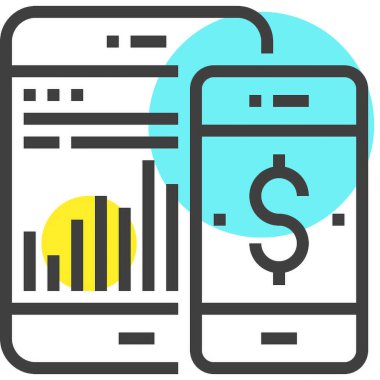 Modern spot çizgisi vektör illüstrasyon ikonu tasarımı konsepti. Mobil ve web grafikleri için simge. Düz çizgi sembolü, logo yaratıcı konsept. Basit ve temiz düz çizgi piktogramı