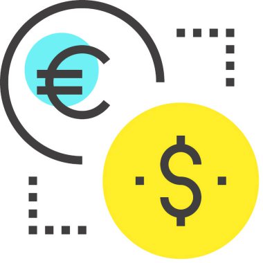 Modern spot çizgisi vektör illüstrasyon ikonu tasarımı konsepti. Mobil ve web grafikleri için simge. Düz çizgi sembolü, logo yaratıcı konsept. Basit ve temiz düz çizgi piktogramı