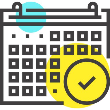 Modern spot çizgisi vektör illüstrasyon ikonu tasarımı konsepti. Mobil ve web grafikleri için simge. Düz çizgi sembolü, logo yaratıcı konsept. Basit ve temiz düz çizgi piktogramı