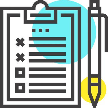 Modern spot çizgisi vektör illüstrasyon ikonu tasarımı konsepti. Mobil ve web grafikleri için simge. Düz çizgi sembolü, logo yaratıcı konsept. Basit ve temiz düz çizgi piktogramı