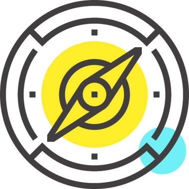 Modern spot çizgisi vektör illüstrasyon ikonu tasarımı konsepti. Mobil ve web grafikleri için simge. Düz çizgi sembolü, logo yaratıcı konsept. Basit ve temiz düz çizgi piktogramı