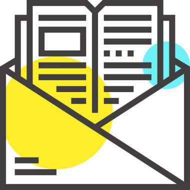 Modern spot çizgisi vektör illüstrasyon ikonu tasarımı konsepti. Mobil ve web grafikleri için simge. Düz çizgi sembolü, logo yaratıcı konsept. Basit ve temiz düz çizgi piktogramı