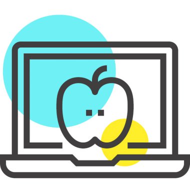 Modern spot çizgisi vektör illüstrasyon ikonu tasarımı konsepti. Mobil ve web grafikleri için simge. Düz çizgi sembolü, logo yaratıcı konsept. Basit ve temiz düz çizgi piktogramı