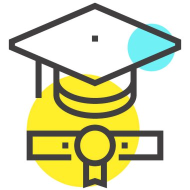 Modern spot çizgisi vektör illüstrasyon ikonu tasarımı konsepti. Mobil ve web grafikleri için simge. Düz çizgi sembolü, logo yaratıcı konsept. Basit ve temiz düz çizgi piktogramı