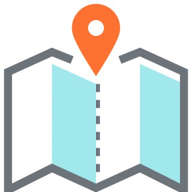 Çağdaş düz çizgi vektör çizim simgesi tasarım konsepti. Mobil cihazlar için simge ve web grafik. Düz çizgi sembolü, logo yaratıcı kavramı. Basit ve temiz düz çizgi piktogram