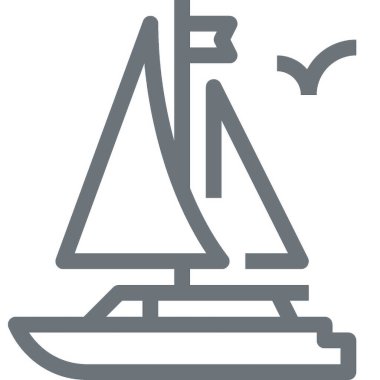 Çağdaş düz çizgi vektör çizim simgesi tasarım konsepti. Mobil cihazlar için simge ve web grafik. Düz çizgi sembolü, logo yaratıcı kavramı. Basit ve temiz düz çizgi piktogram