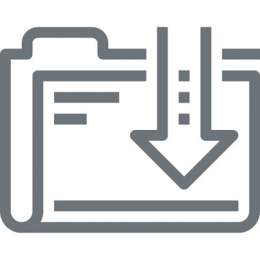 Çağdaş düz çizgi vektör çizim simgesi tasarım konsepti. Mobil cihazlar için simge ve web grafik. Düz çizgi sembolü, logo yaratıcı kavramı. Basit ve temiz düz çizgi piktogram