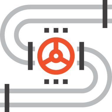 Çağdaş düz çizgi vektör çizim simgesi tasarım konsepti. Mobil cihazlar için simge ve web grafik. Düz çizgi sembolü, logo yaratıcı kavramı. Basit ve temiz düz çizgi piktogram