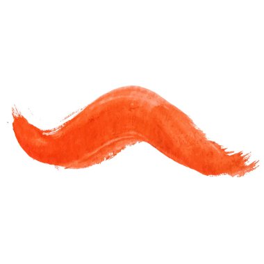 Vektör suluboya fırça darbesi. El çizimi tasarım ögesi beyaz arkaplanda izole edildi