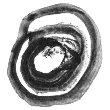 Vektör suluboya fırça darbesi. El çizimi tasarım ögesi beyaz arkaplanda izole edildi