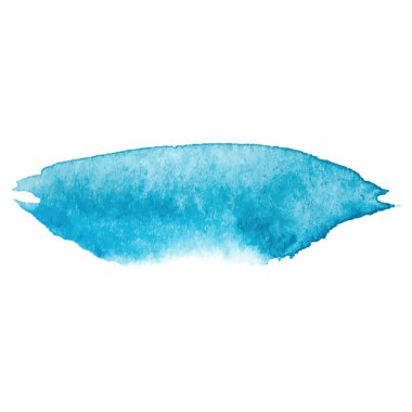 Vektör suluboya fırça darbesi. El çizimi tasarım ögesi beyaz arkaplanda izole edildi