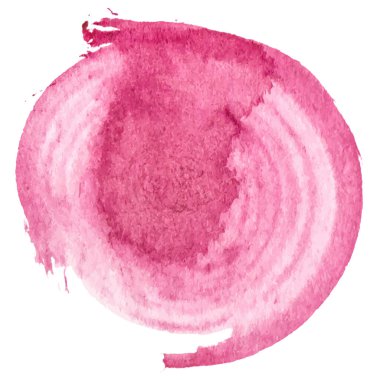 Vektör suluboya fırça darbesi. El çizimi tasarım ögesi beyaz arkaplanda izole edildi