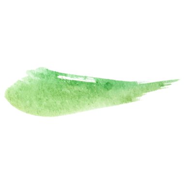 Vektör suluboya fırça darbesi. El çizimi tasarım ögesi beyaz arkaplanda izole edildi