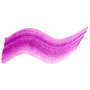 Vektör suluboya fırça darbesi. El çizimi tasarım ögesi beyaz arkaplanda izole edildi