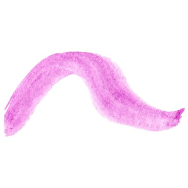 Vektör suluboya fırça darbesi. El çizimi tasarım ögesi beyaz arkaplanda izole edildi