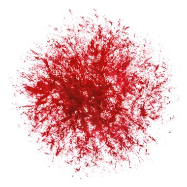 Vektör suluboya fırça darbesi. El çizimi tasarım ögesi beyaz arkaplanda izole edildi