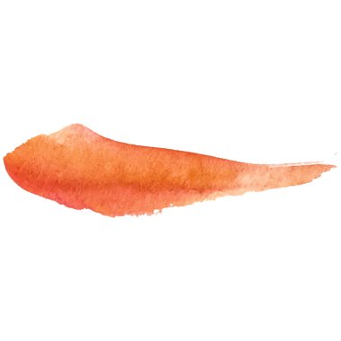 Vektör suluboya fırça darbesi. El çizimi tasarım ögesi beyaz arkaplanda izole edildi