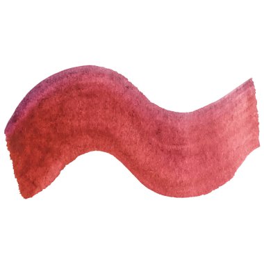 Vektör suluboya fırça darbesi. El çizimi tasarım ögesi beyaz arkaplanda izole edildi