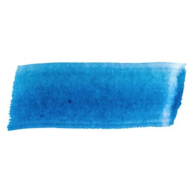 Vektör suluboya fırça darbesi. El çizimi tasarım ögesi beyaz arkaplanda izole edildi