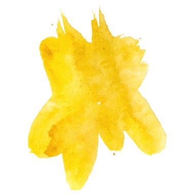 Vektör suluboya fırça darbesi. El çizimi tasarım ögesi beyaz arkaplanda izole edildi