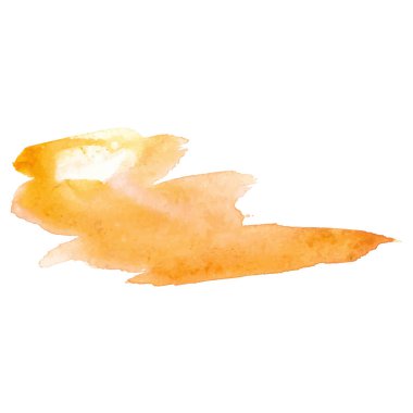 Vektör suluboya fırça darbesi. El çizimi tasarım ögesi beyaz arkaplanda izole edildi