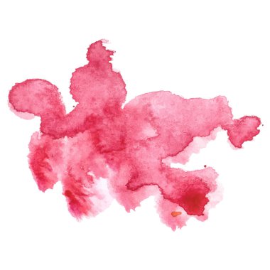 Vektör suluboya fırça darbesi. El çizimi tasarım ögesi beyaz arkaplanda izole edildi