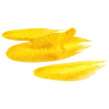 Vektör suluboya fırça darbesi. El çizimi tasarım ögesi beyaz arkaplanda izole edildi