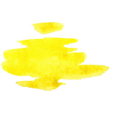 Vektör suluboya fırça darbesi. El çizimi tasarım ögesi beyaz arkaplanda izole edildi