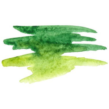 Vektör suluboya fırça darbesi. El çizimi tasarım ögesi beyaz arkaplanda izole edildi