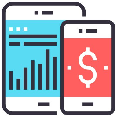 Uzaklık kontrol tasarımı kavramının modern düz çizgi vektör illüstrasyon simgesi. Mobil ve web grafikleri için simge. Taslak sembol, logo yaratıcı konsept. Basit ve temiz doğrusal pictogram