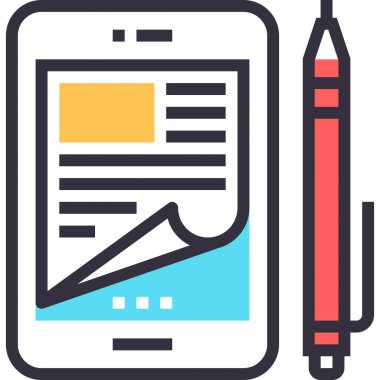 Modern düz çizgi vektör illüstrasyon ikonu tasarımı kavramı. Mobil ve web grafikleri için simge. Düz sembol, logo yaratıcı konsept. Basit ve temiz düz resim.