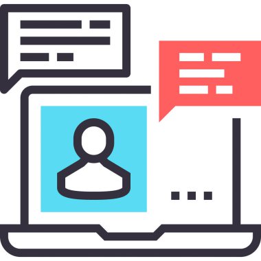 Modern düz çizgi vektör illüstrasyon ikonu tasarımı kavramı. Mobil ve web grafikleri için simge. Düz sembol, logo yaratıcı konsept. Basit ve temiz düz resim.