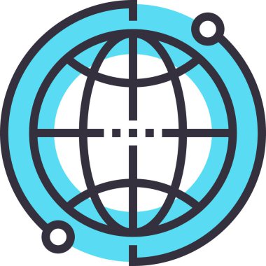 Modern düz çizgi vektör illüstrasyon ikonu tasarımı kavramı. Mobil ve web grafikleri için simge. Düz sembol, logo yaratıcı konsept. Basit ve temiz düz resim.