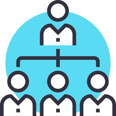 Modern düz çizgi vektör illüstrasyon ikonu tasarımı kavramı. Mobil ve web grafikleri için simge. Düz sembol, logo yaratıcı konsept. Basit ve temiz düz resim.