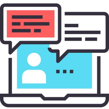 Modern düz çizgi vektör illüstrasyon ikonu tasarımı kavramı. Mobil ve web grafikleri için simge. Düz sembol, logo yaratıcı konsept. Basit ve temiz düz resim.