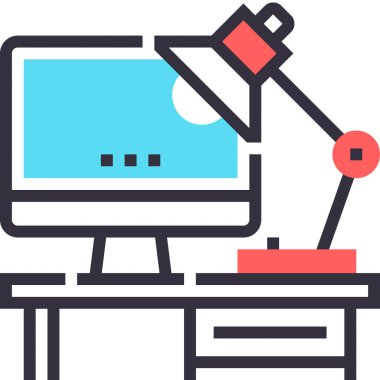 Modern düz çizgi vektör illüstrasyon ikonu tasarımı kavramı. Mobil ve web grafikleri için simge. Düz sembol, logo yaratıcı konsept. Basit ve temiz düz resim.