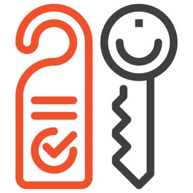 Çağdaş düz çizgi vektör çizim simgesi tasarım konsepti. Mobil cihazlar için simge ve web grafik. Düz çizgi sembolü, logo yaratıcı kavramı. Basit ve temiz düz çizgi piktogram