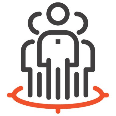 Çağdaş düz çizgi vektör çizim simgesi tasarım konsepti. Mobil cihazlar için simge ve web grafik. Düz çizgi sembolü, logo yaratıcı kavramı. Basit ve temiz düz çizgi piktogram