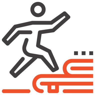 Çağdaş düz çizgi vektör çizim simgesi tasarım konsepti. Mobil cihazlar için simge ve web grafik. Düz çizgi sembolü, logo yaratıcı kavramı. Basit ve temiz düz çizgi piktogram